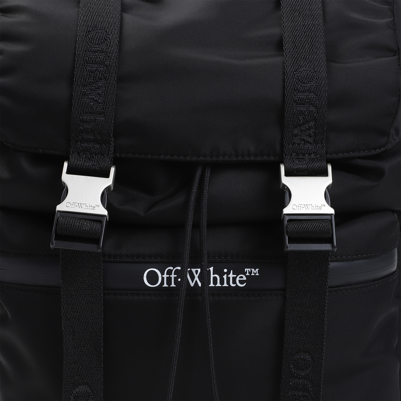 Off-white Logo-print Backpack In Black