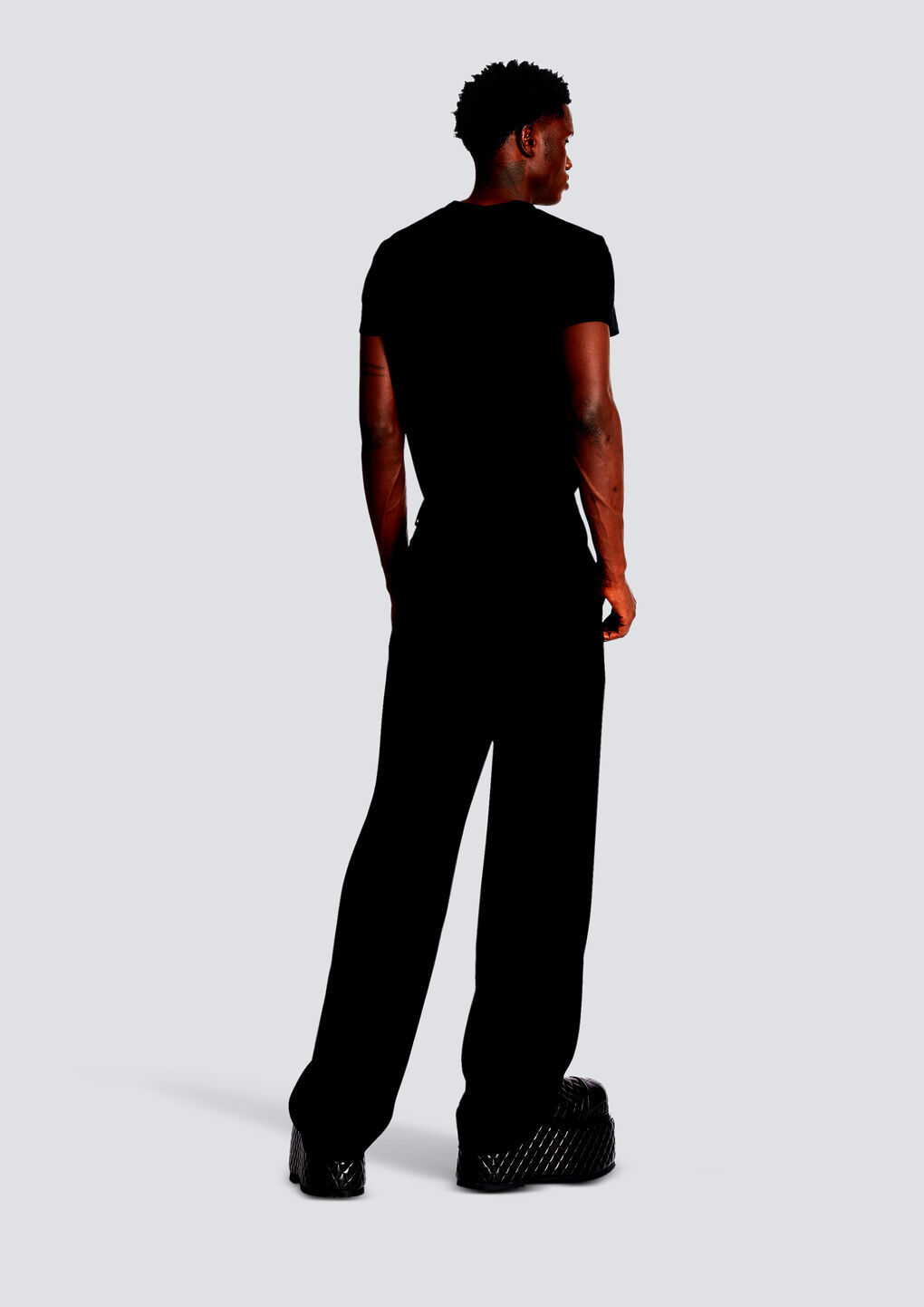 BALMAIN BALMAIN CREPE TAILORED TROUSERS