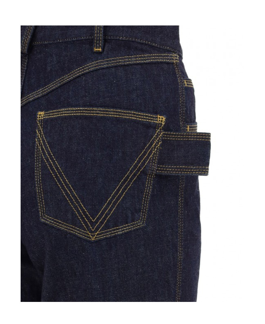 Bottega Veneta Side-loop Flared Jeans In Blue
