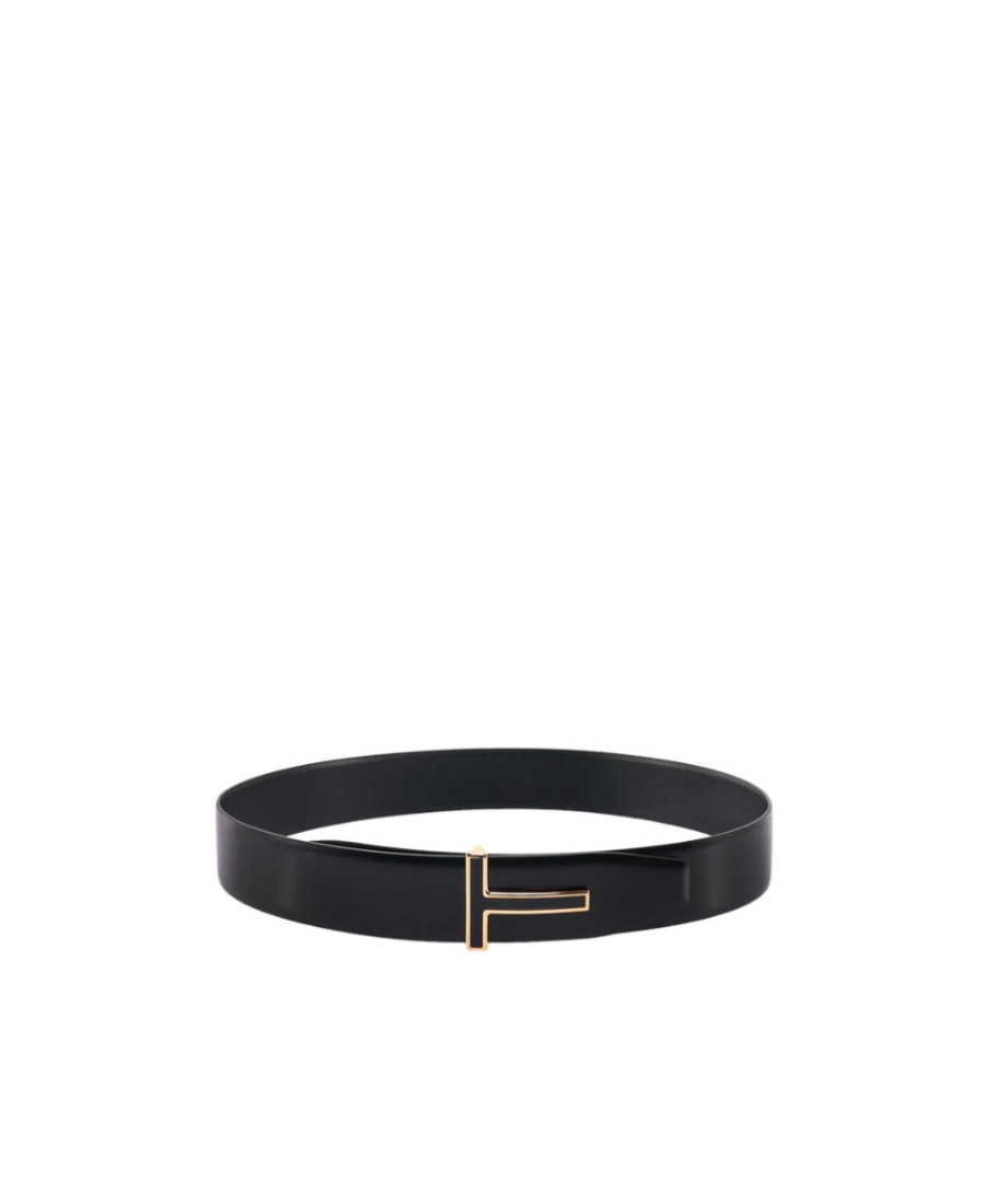 Tom Ford T-buckle Belt In Black
