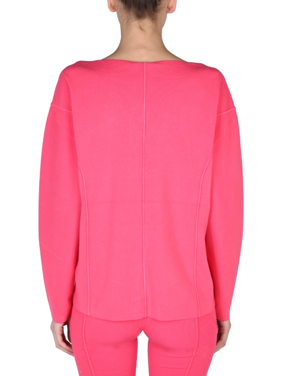 Helmut Lang V-neck Jumper In Pink