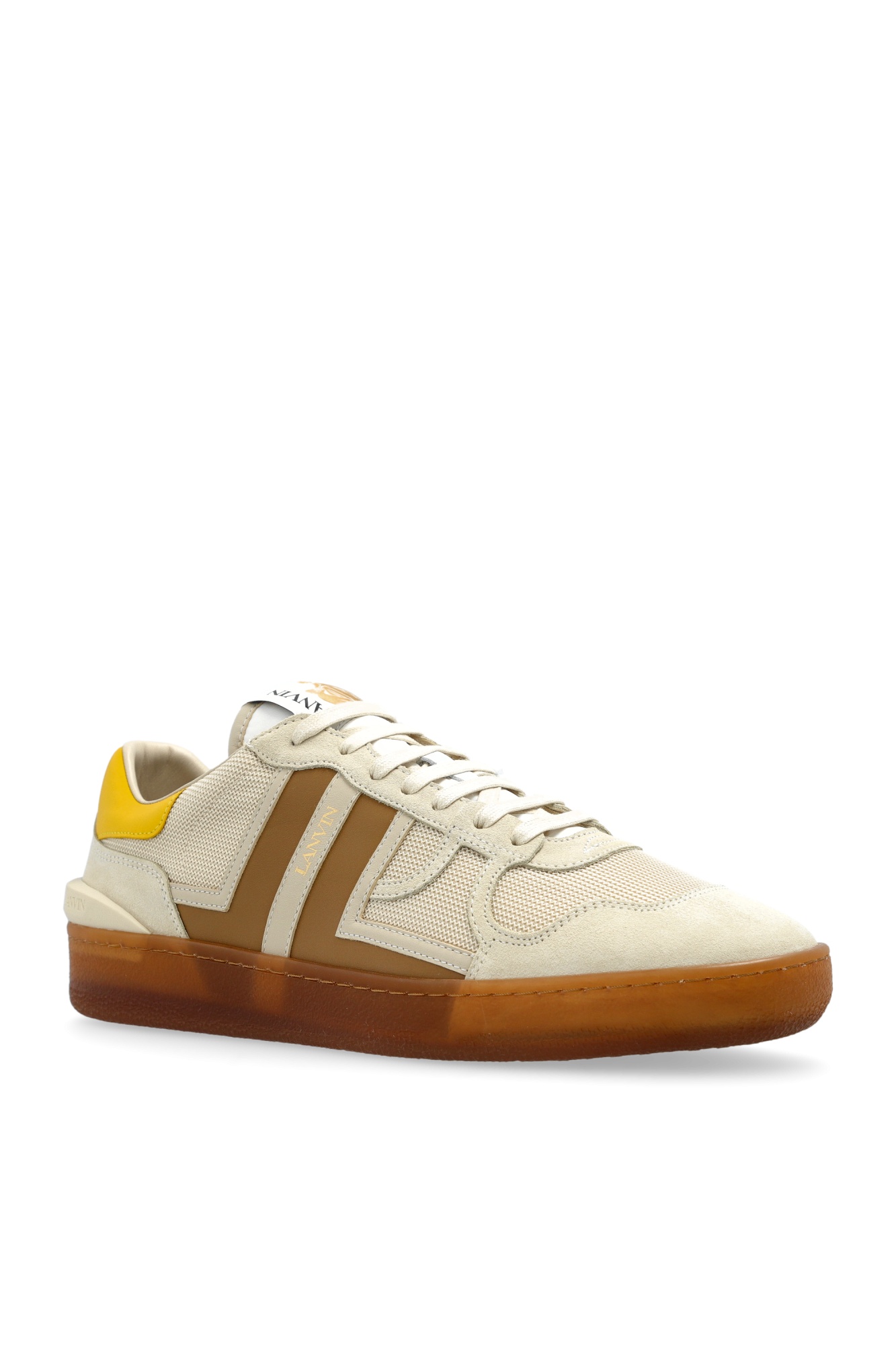 Lanvin Clay Mesh Sneakers In White