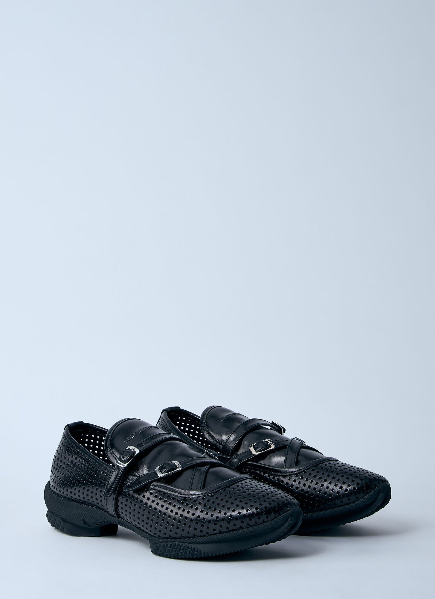 Kiko Kostadinov Sonia Strap Loafers In Black