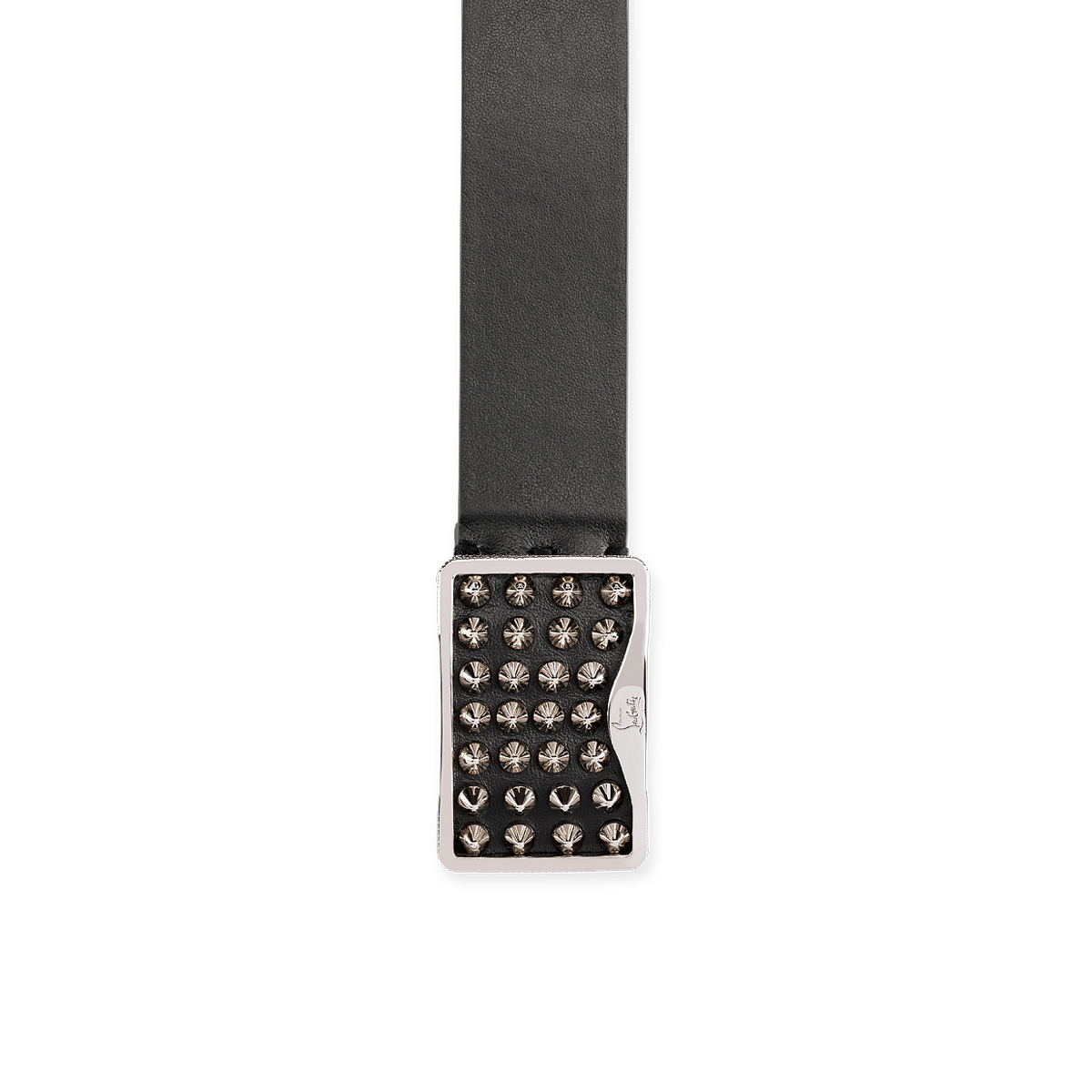 Christian Louboutin Logo Belt In Black