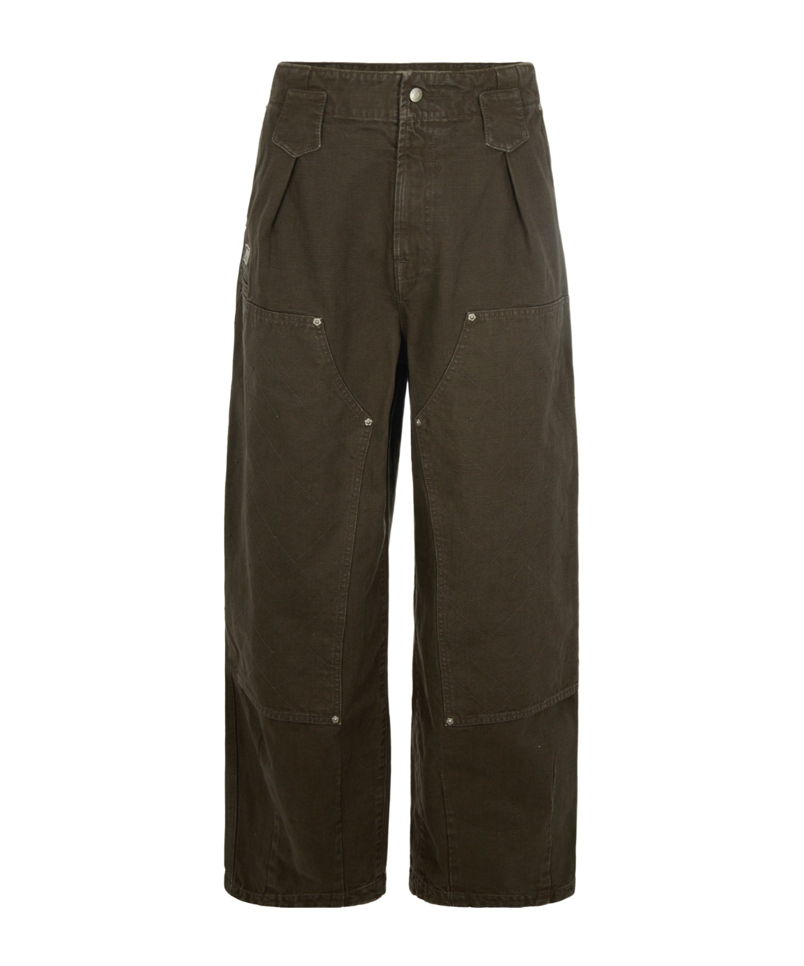 Kenzo Casual Pants With Belt Loops In Green