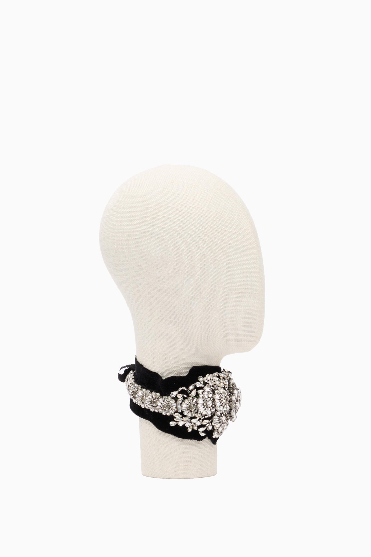 Valentino Floral Necklace In Crystal/multicolor/ruthenium/gold