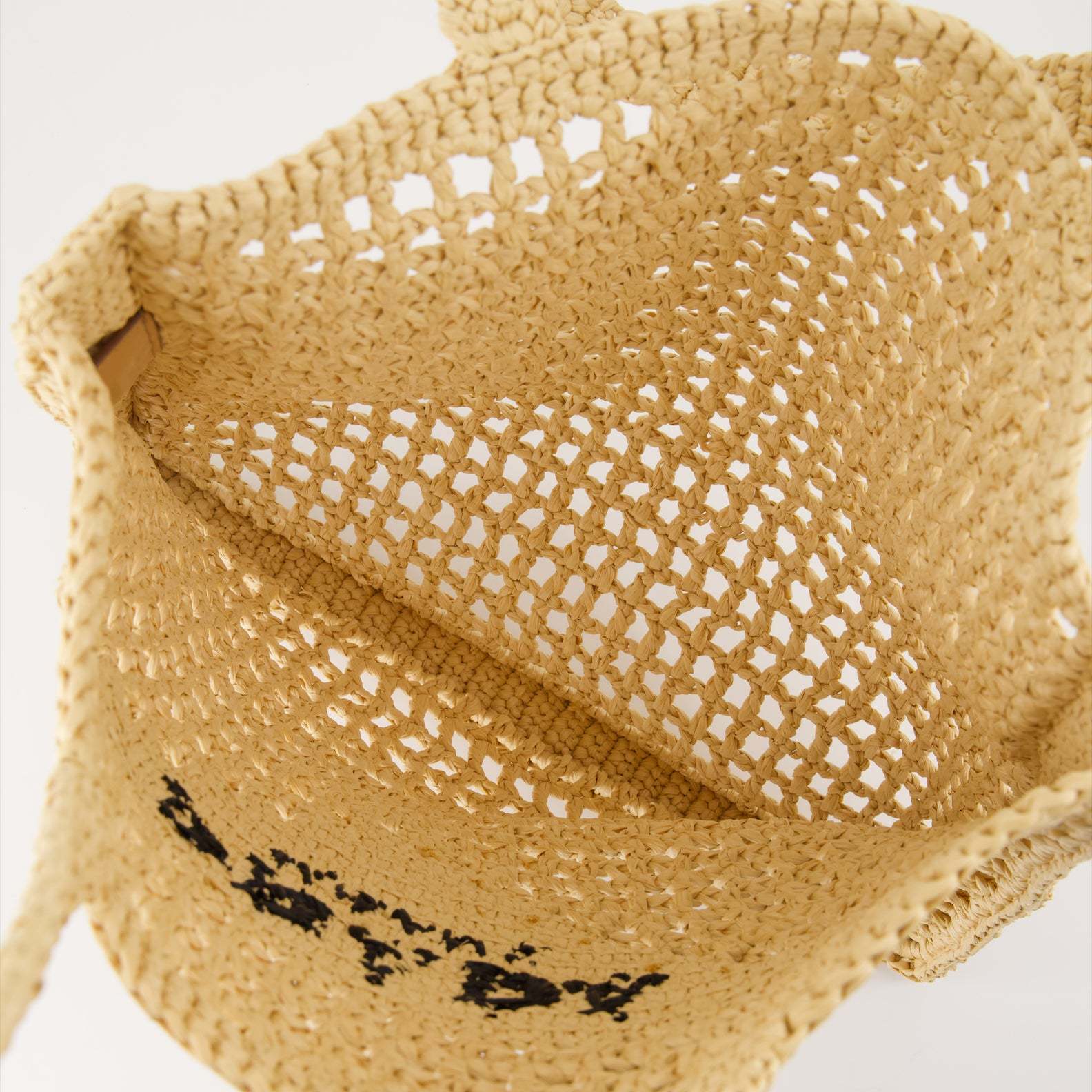 Shop Prada Crochet Tote Bag In Nude