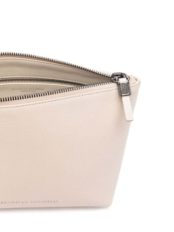 Brunello Cucinelli Leather Grained Pouch
