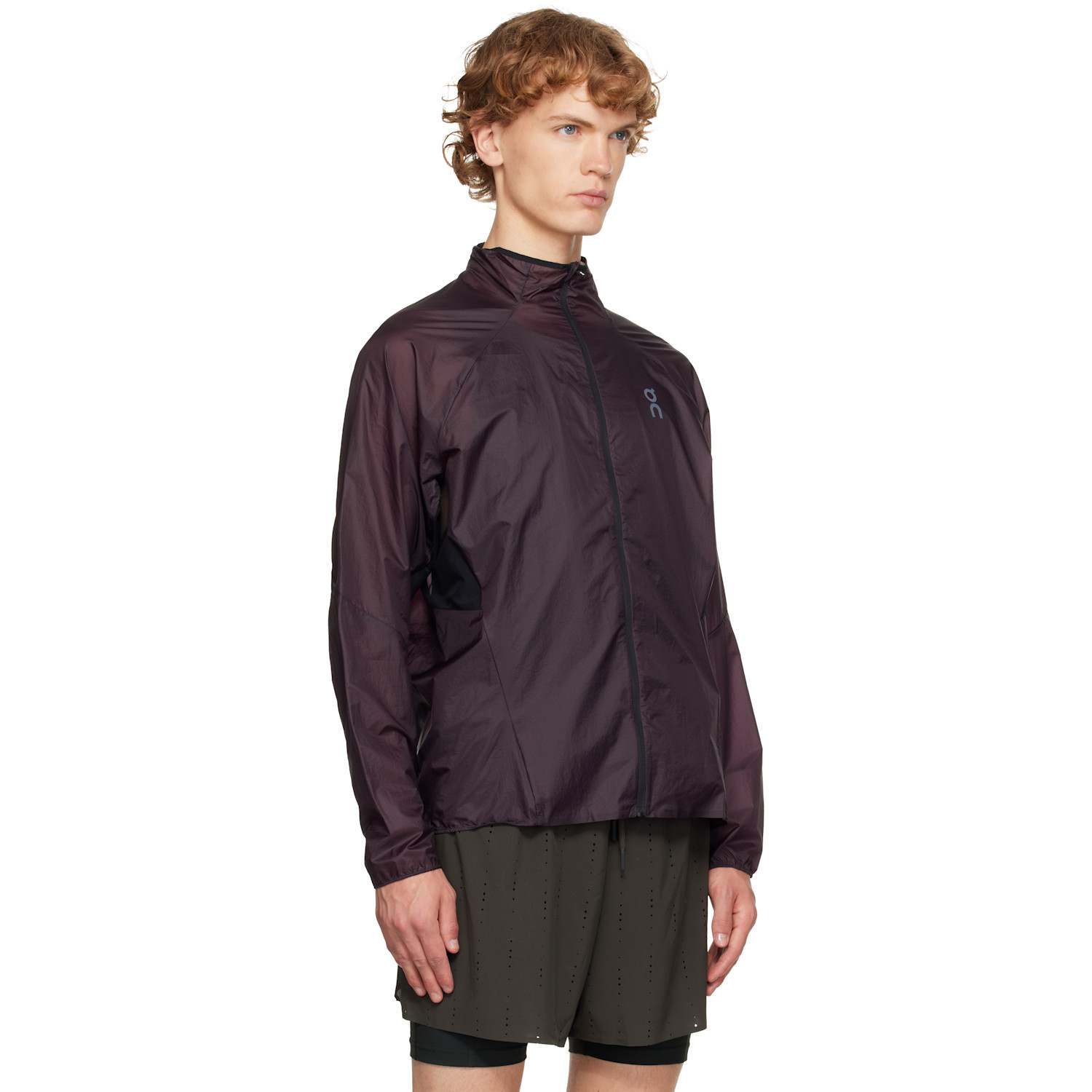 On Purple Zero Running Jacket In Purple