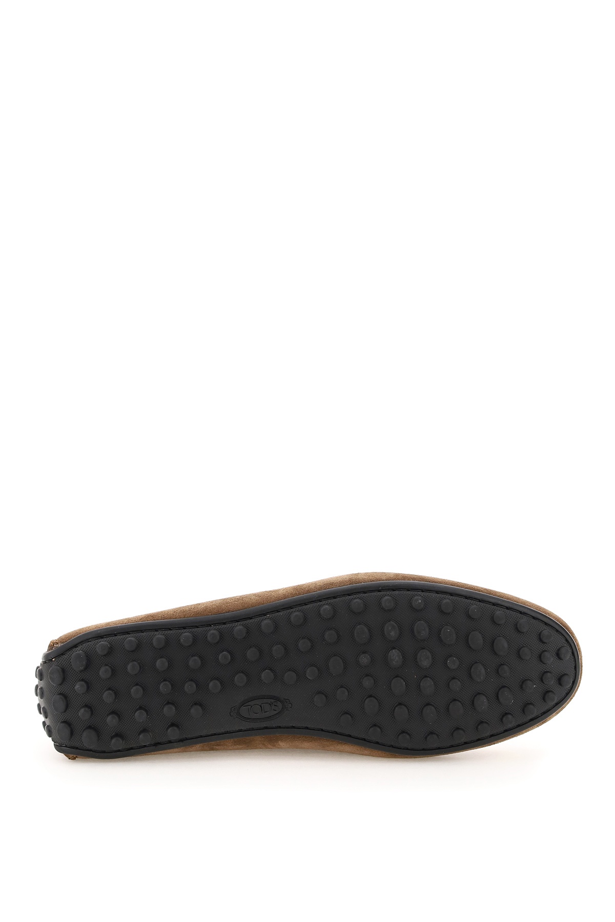 Tod's T-plaque Suede Loafers In Green