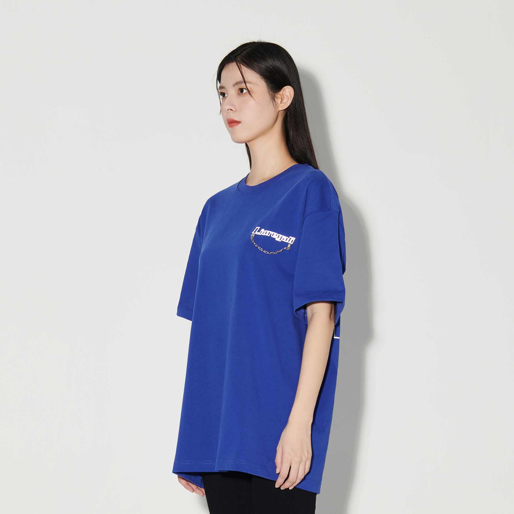 Liuregali Logo Details Short-sleeved T-shirt In Blue