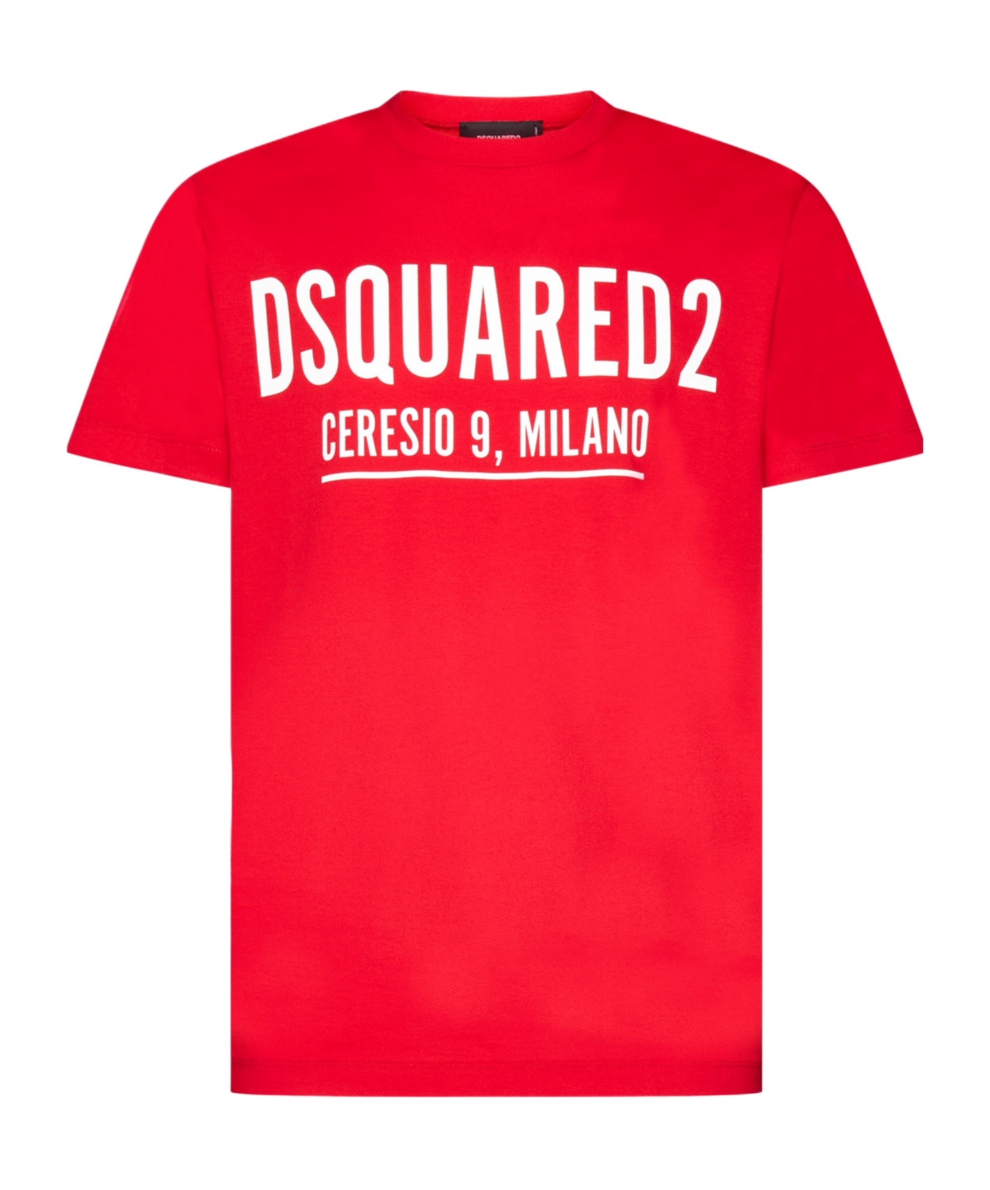 Dsquared2 Logo-printed Crewneck T-shirt In Red