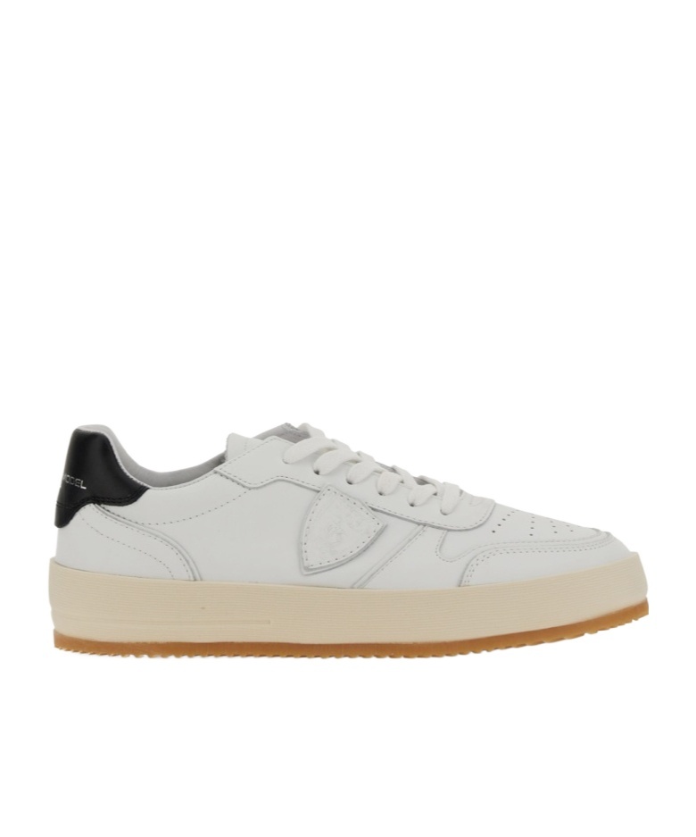 Philippe Model Logo Patch Low-top Sneakers In White