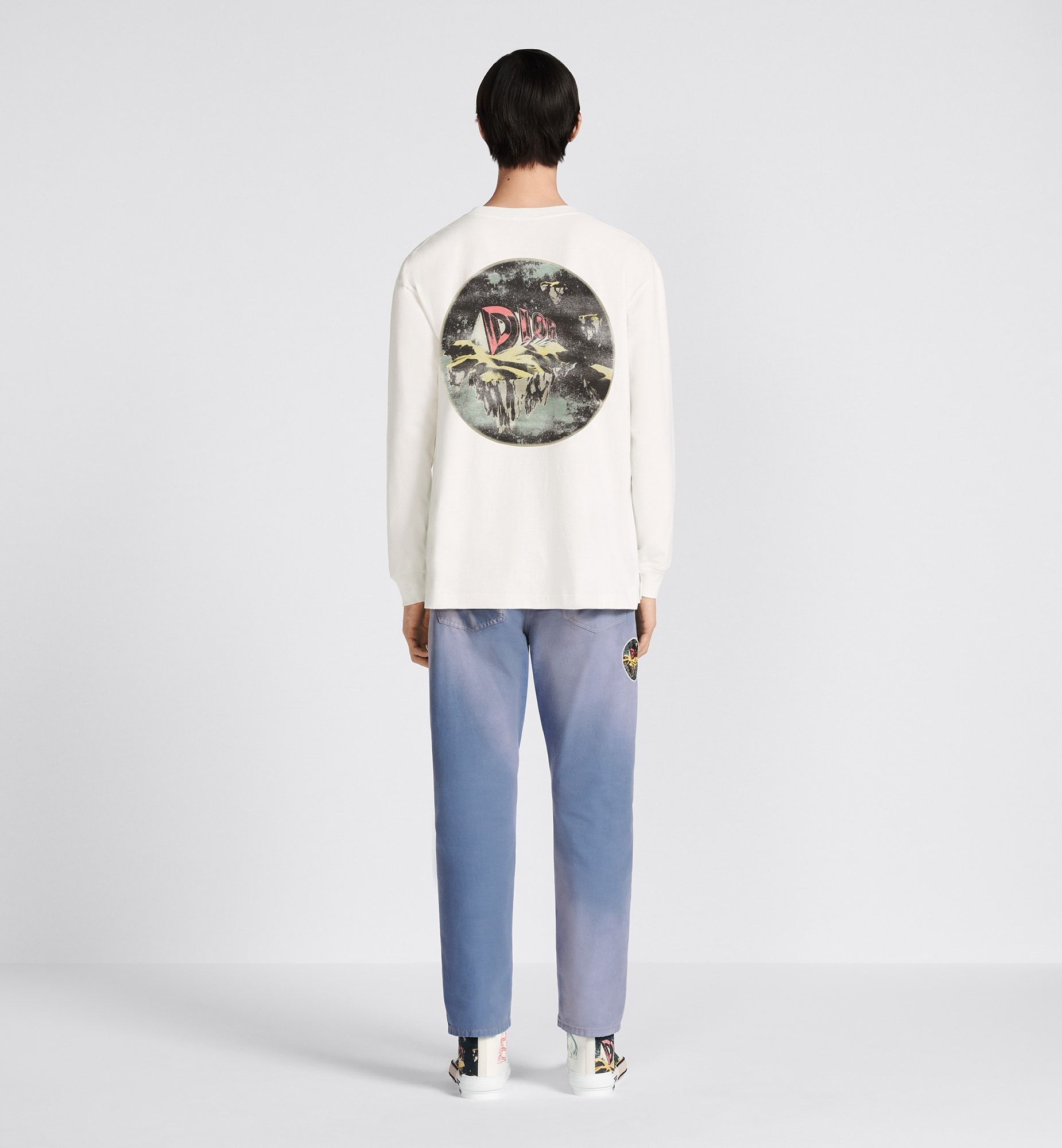 Dior Logo Jeans In Blue