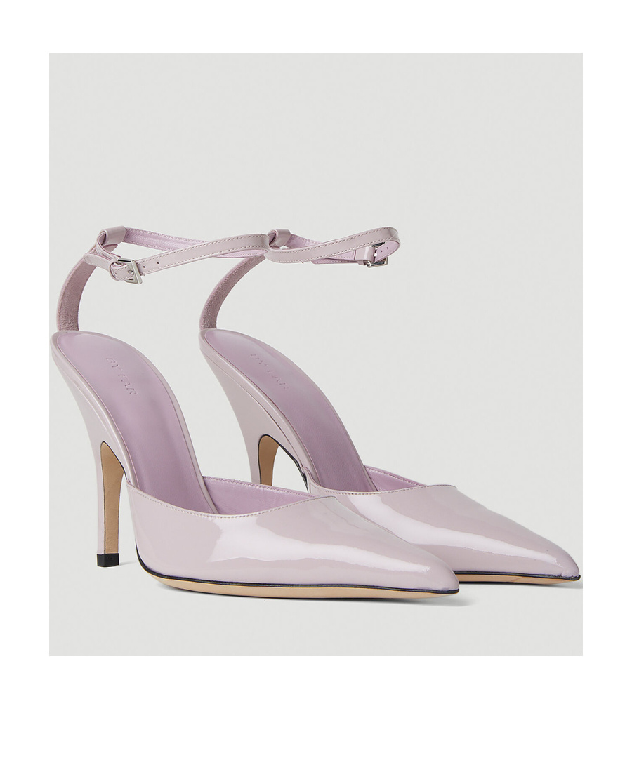 By Far Eliza 75mm Pointed-toe Pumps In Gray