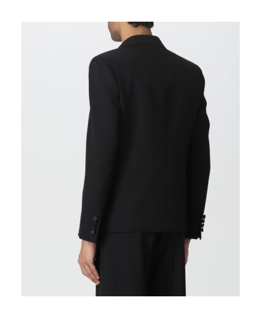 Saint Laurent Classic Long-sleeve Tuxedo Blazer In Black