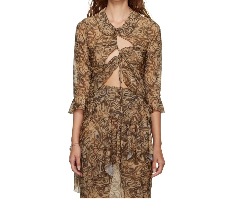 Avavav Brown Holy Shirt 2.0 Blouse In Brown