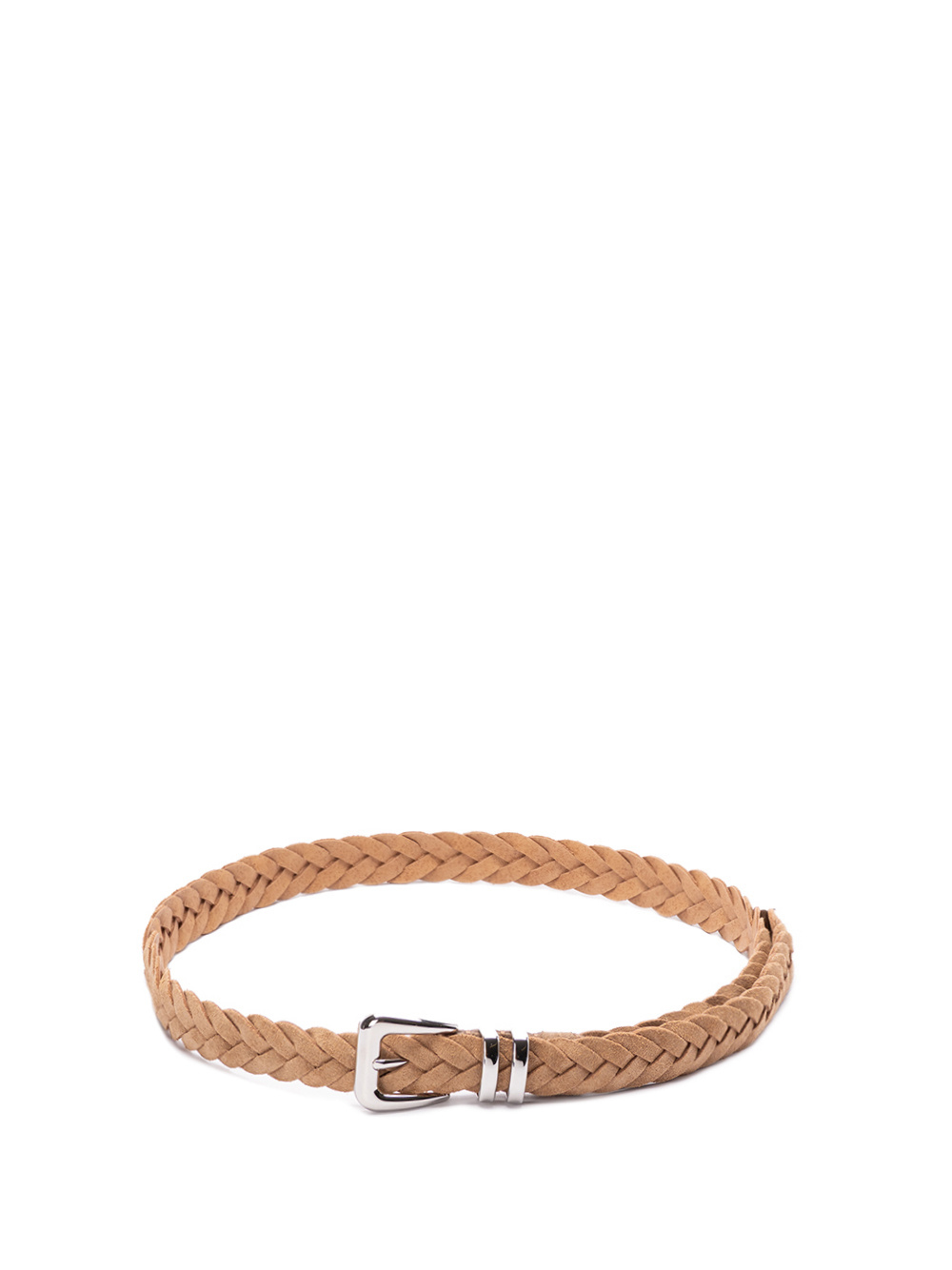 Brunello Cucinelli Woven Belt In Nude