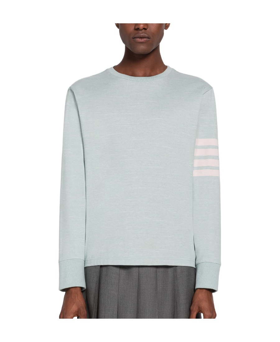 Thom Browne 4-bar Stripe Rugby T-shirt In White
