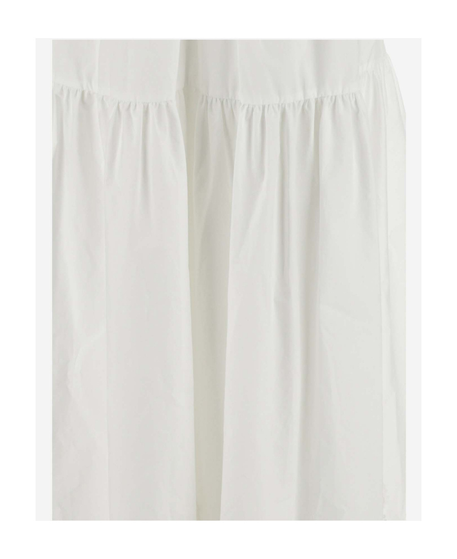 P.a.r.o.s.h V-neck Long Dress In White