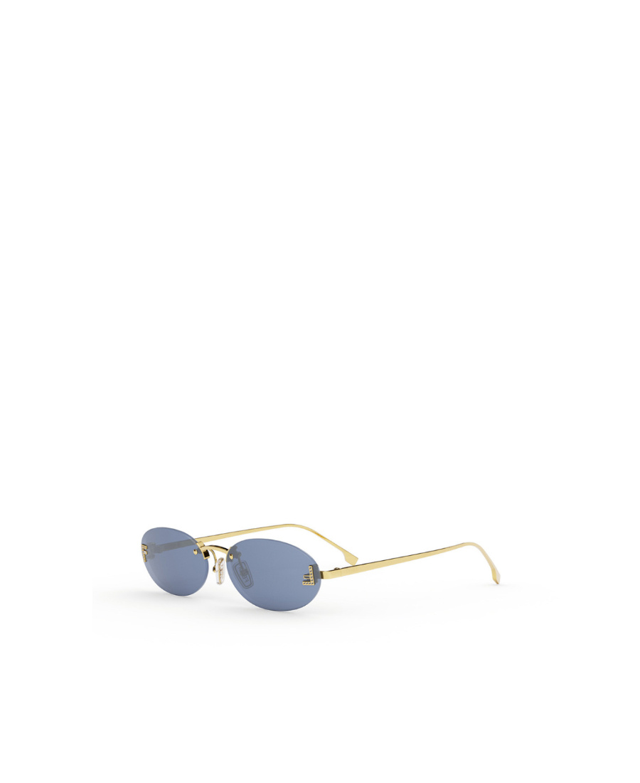 Fendi Eyewear Round Frame Sunglasses In Blue