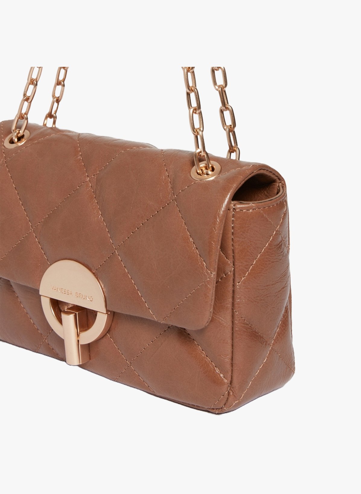 Vanessa Bruno Logo Shoulder Bag In Brown