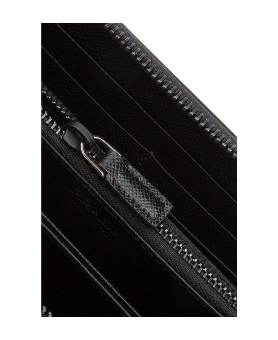 Prada Saffiano Leather Wallet In Black