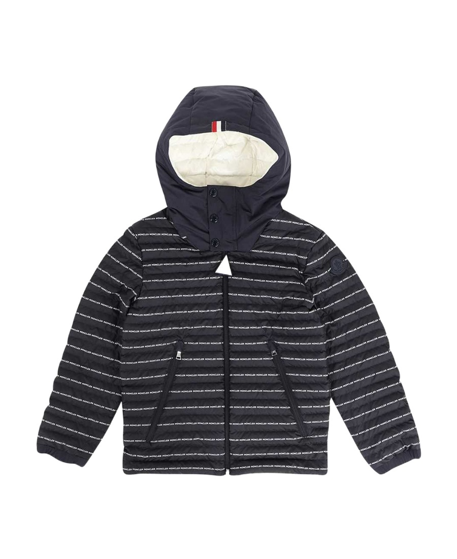 Moncler Logo-print Hooded Jacket In Black