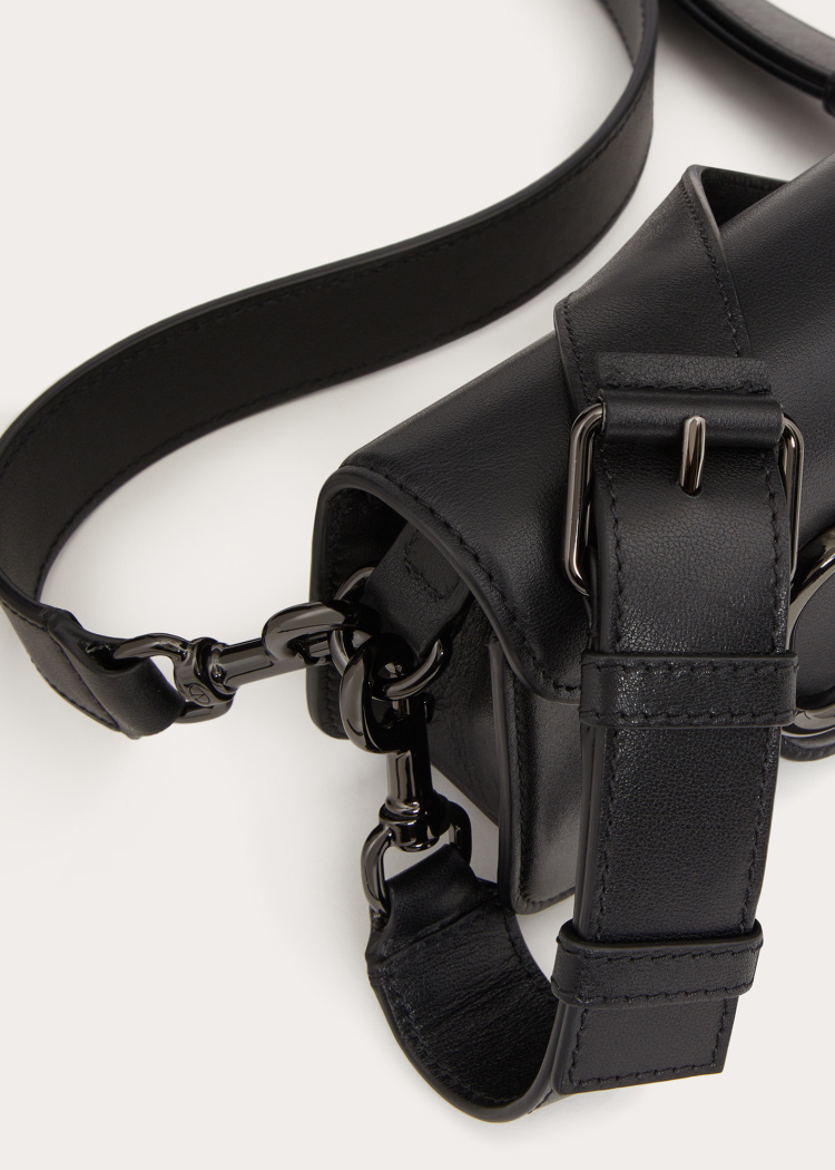 Valentino Vlogo Crossbody Bag In Black
