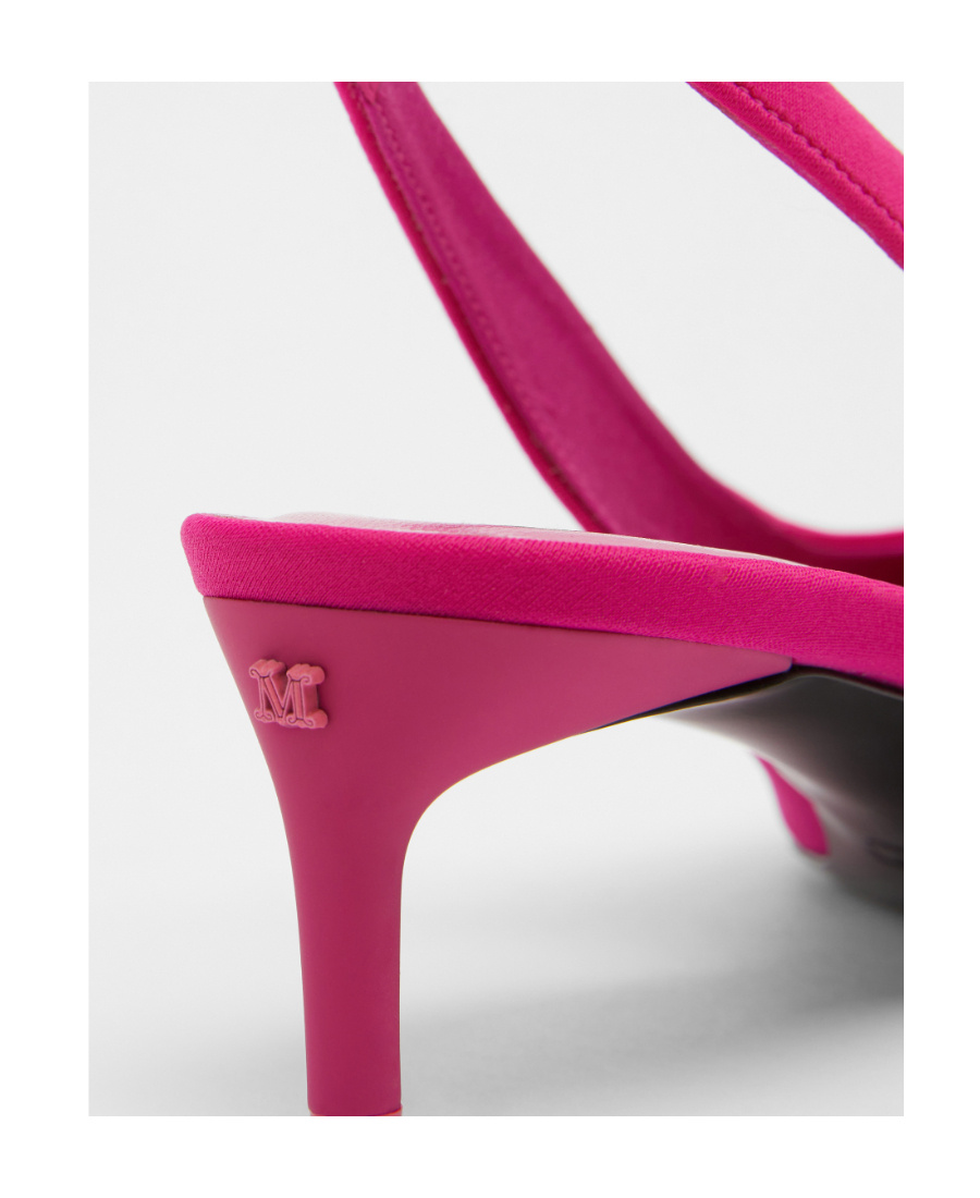 Max Mara Logo Details High Heels In Pink