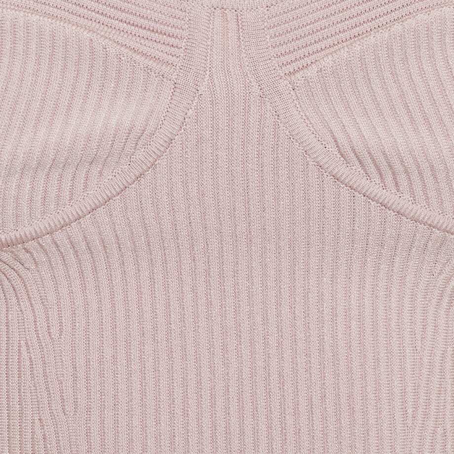 Alexander Mcqueen Rib-knit Bustier Sleeveless Top In Pink
