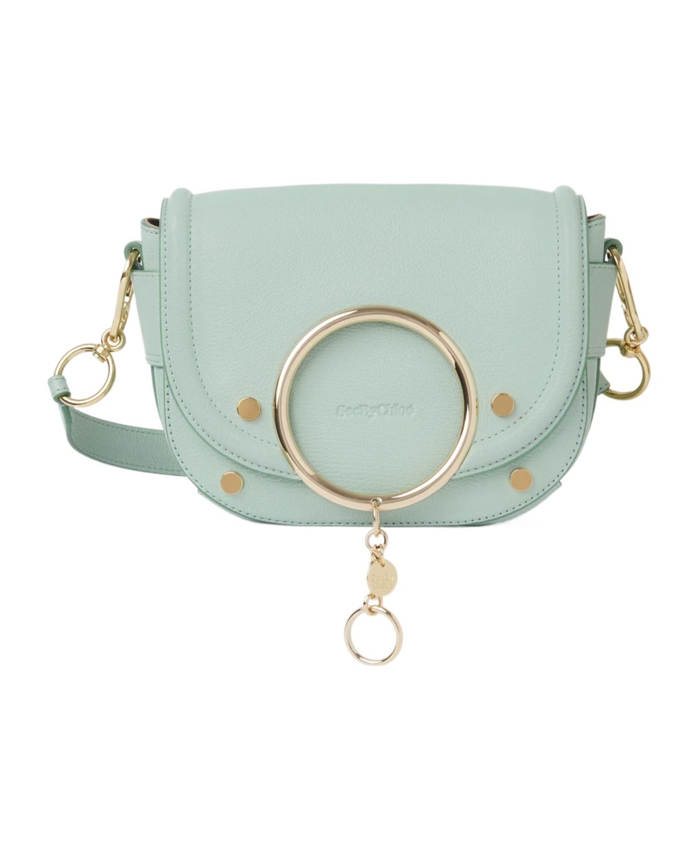 Shop See By Chloé Mara Grain Shoulder Bag In Green