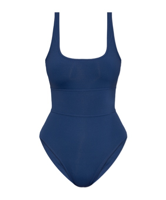 Melissa Odabash Square Collar Swimsuit In Blue