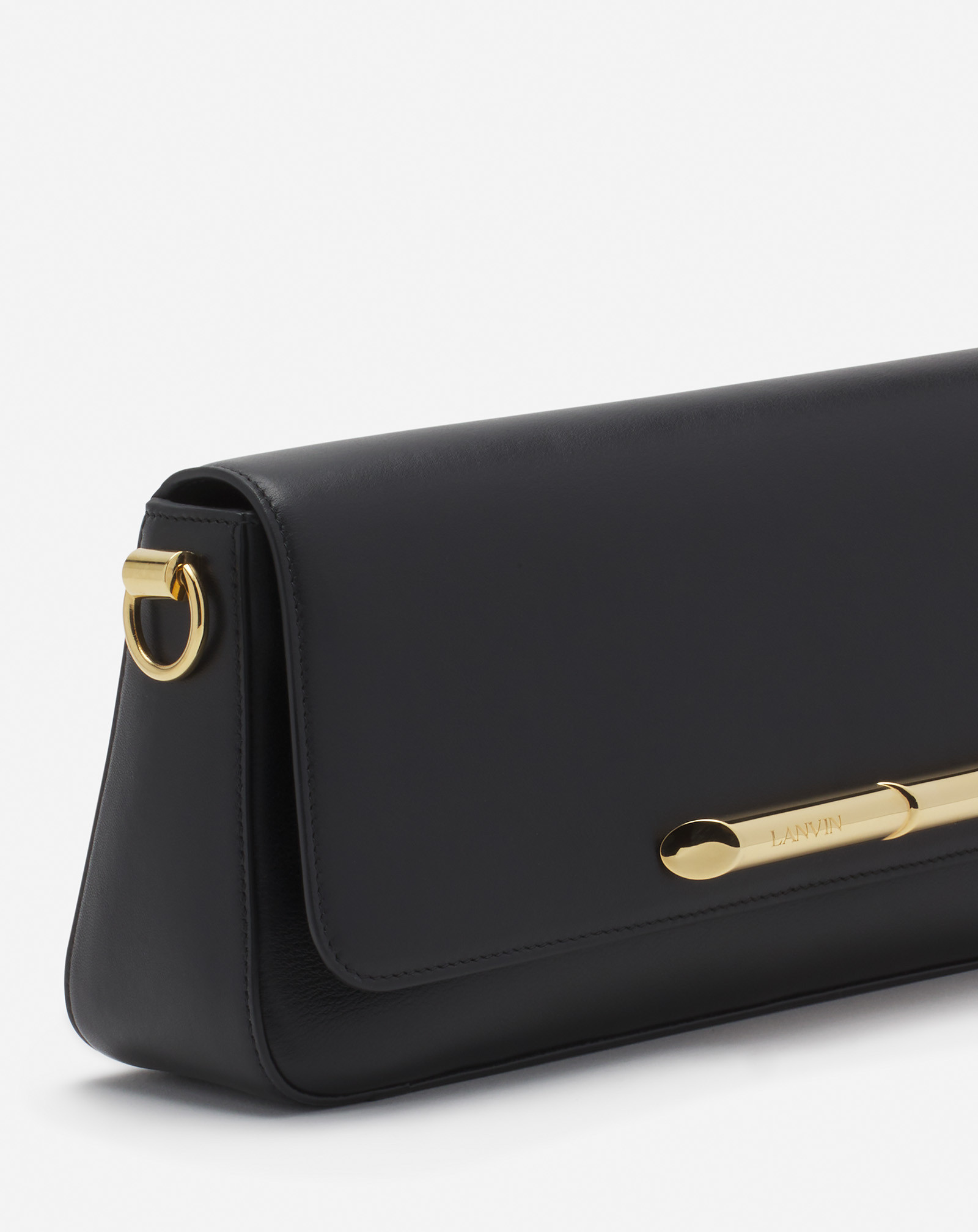 Lanvin Sequence Shoulder Bag In Black