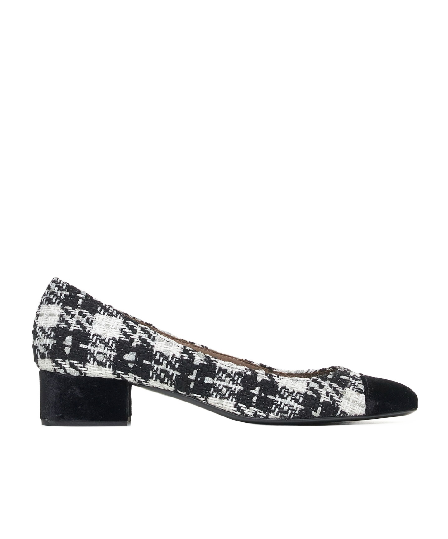 Shop Roberto Festa 35mm Tweed Pumps In Black