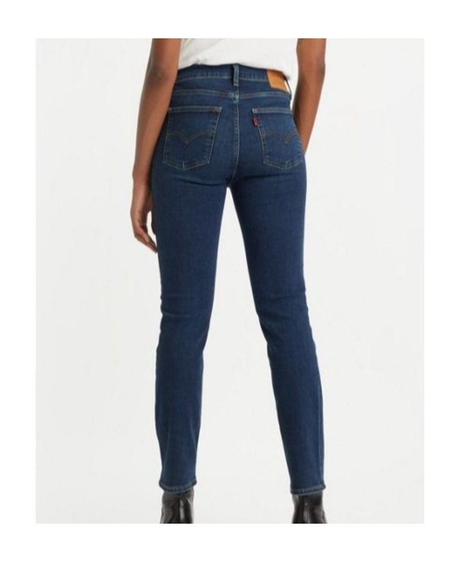 Shop Levi's 724 High-rise Slim-fit Jeans In Black