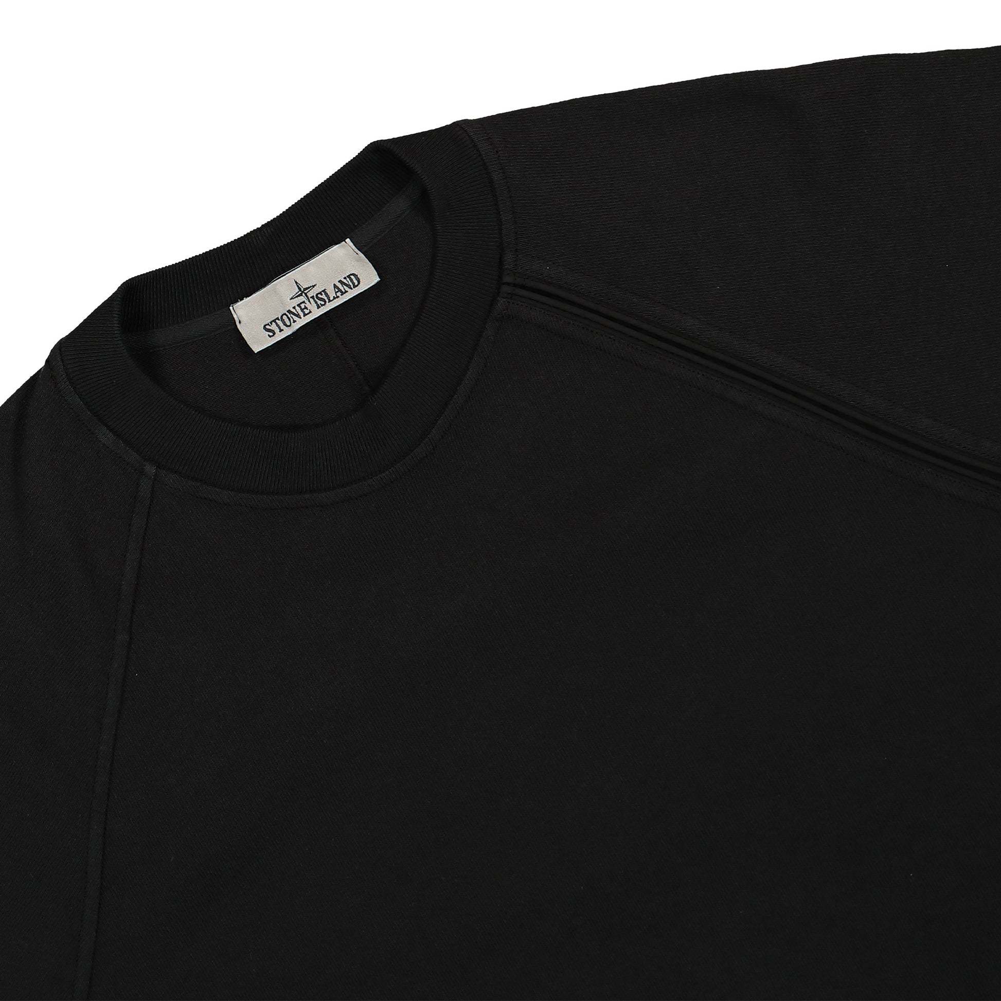 Stone Island Long-sleeved Sweater In Black