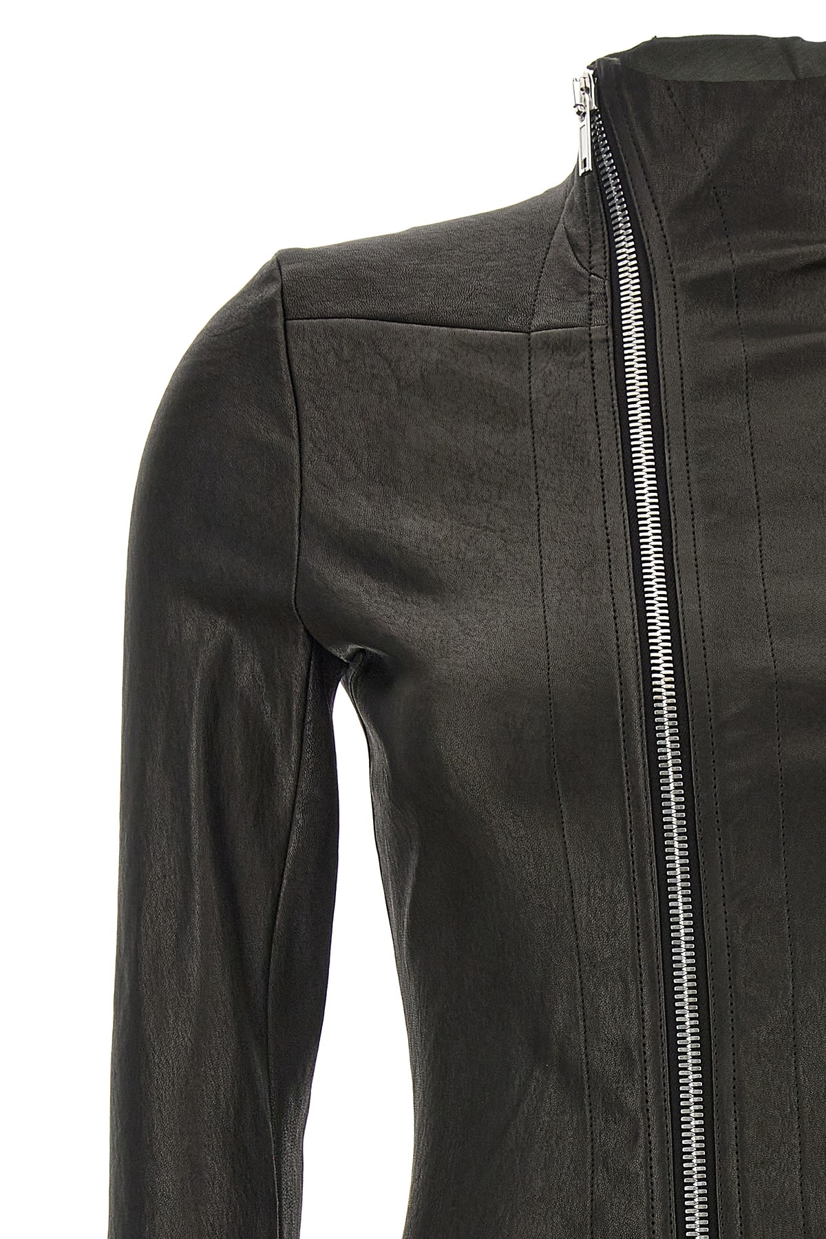Rick Owens Gary Jacket In Stretch Fabric In Black