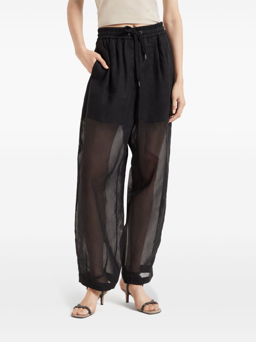Brunello Cucinelli Track Pants In Black