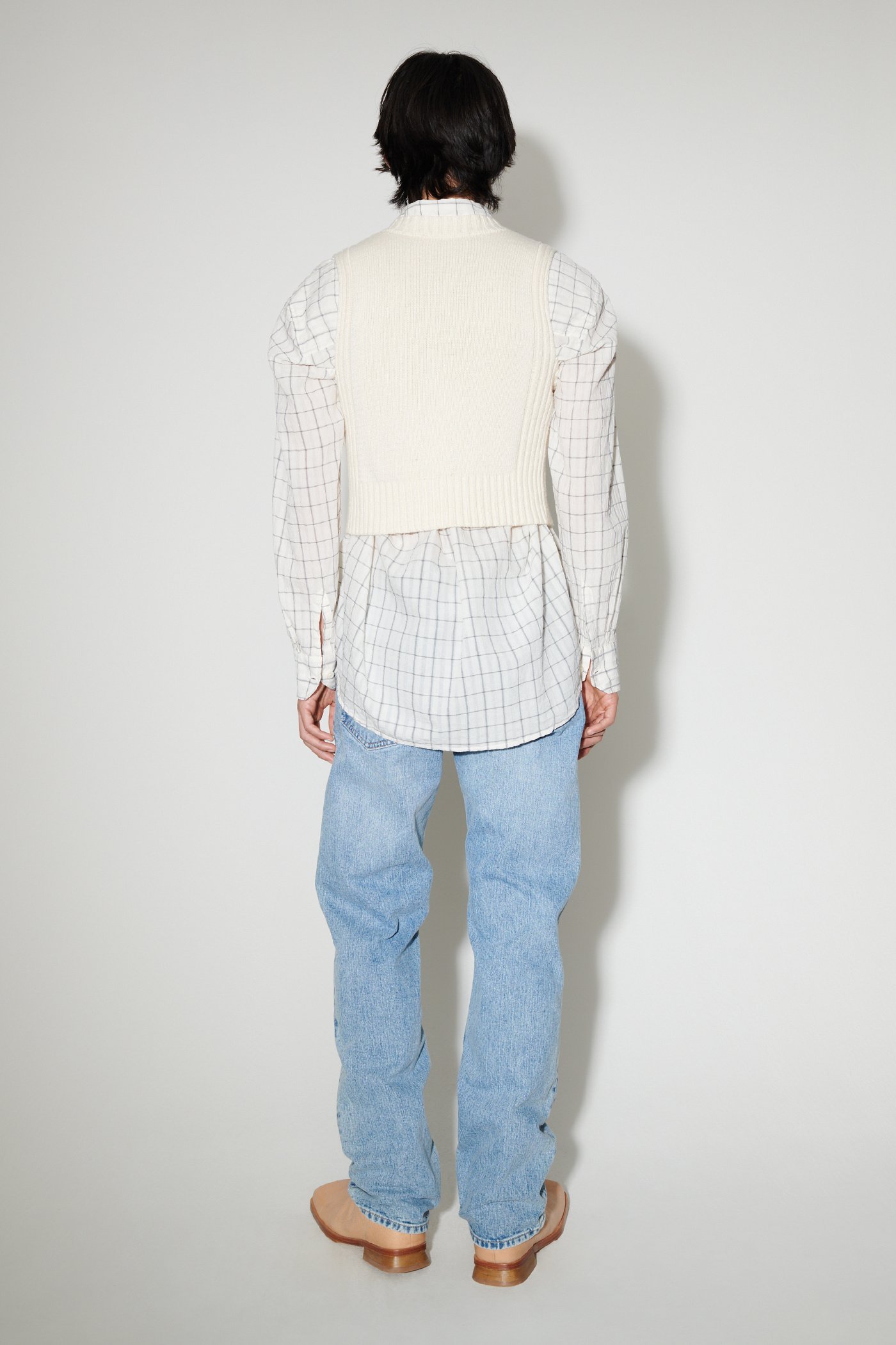 Our Legacy V-neck Cotton Vest In White