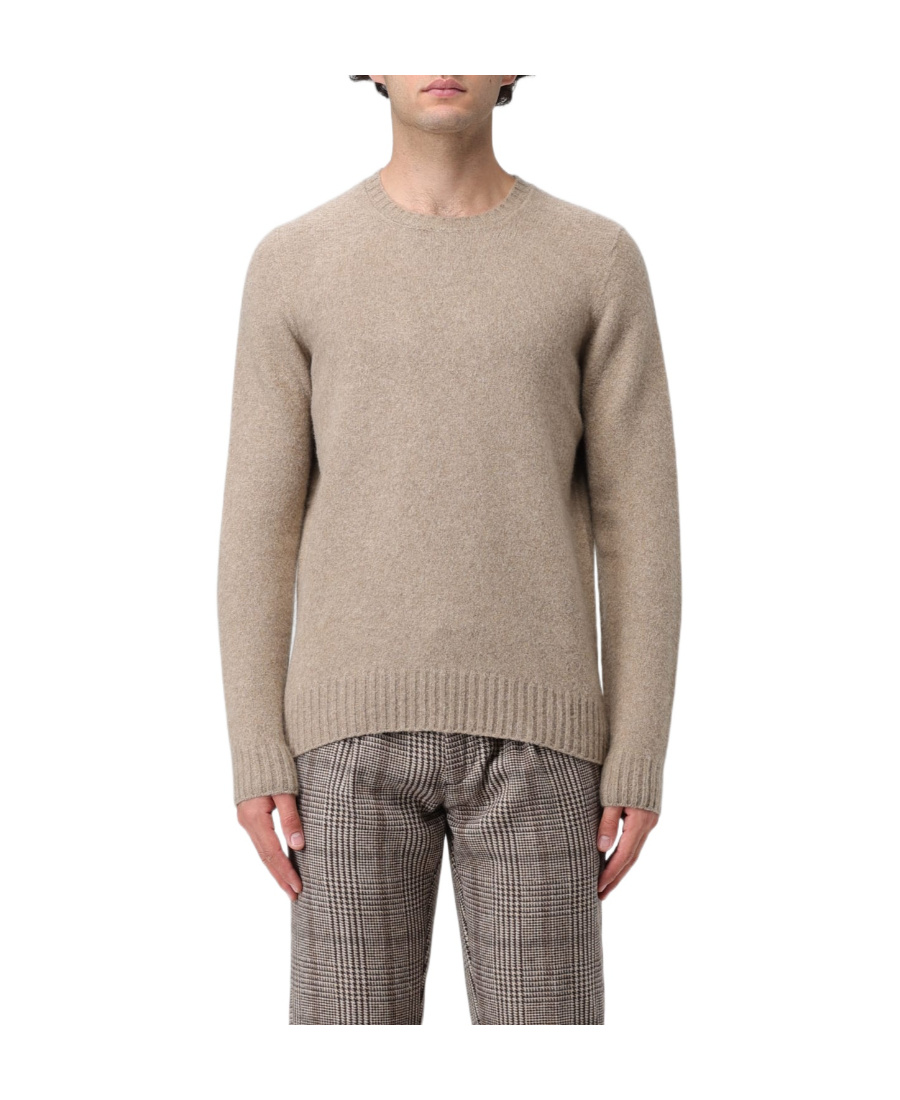 Drumohr Round Neck Pullover Sweater In Nude