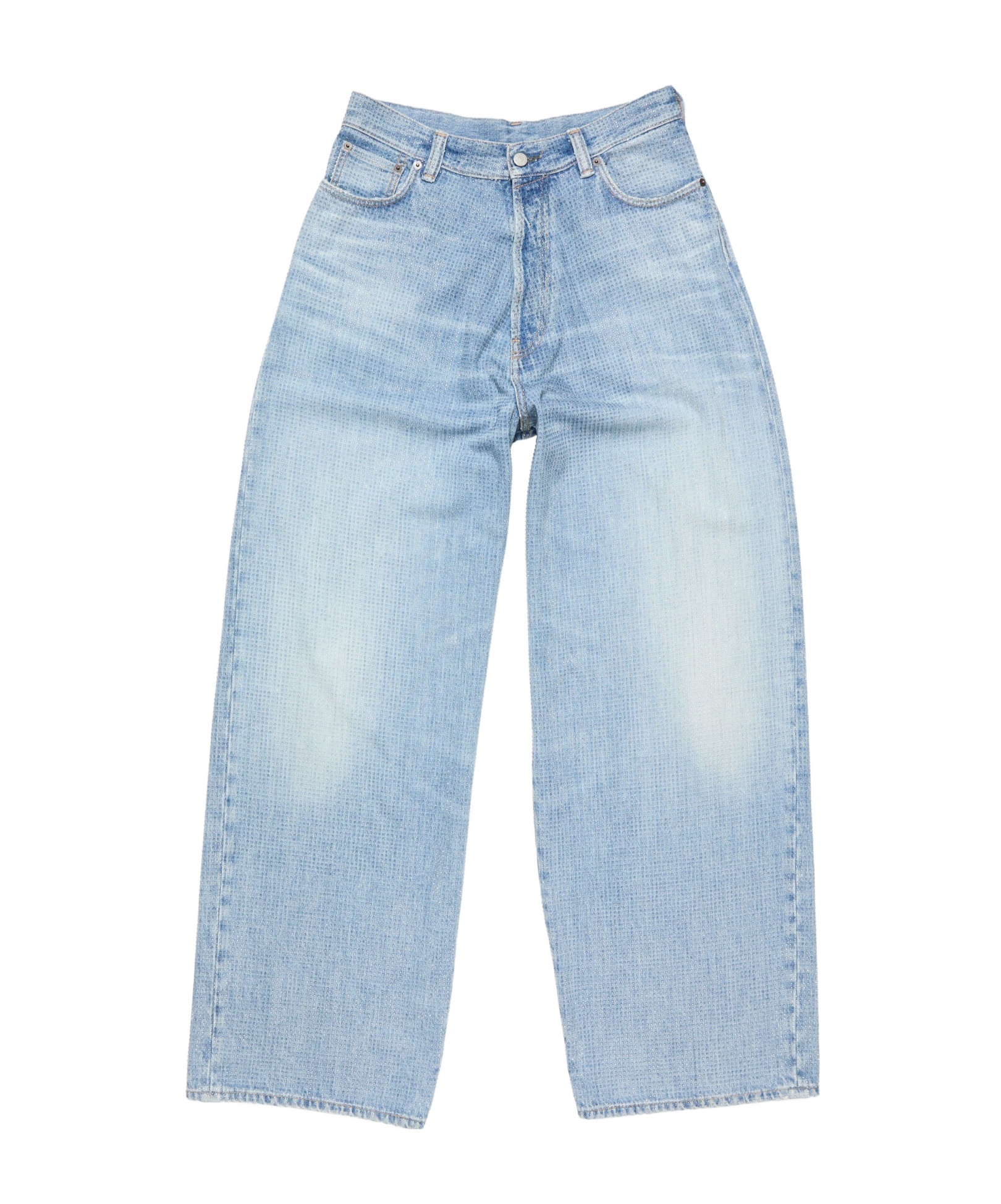 Acne Studios Belt Loop Jeans In Blue