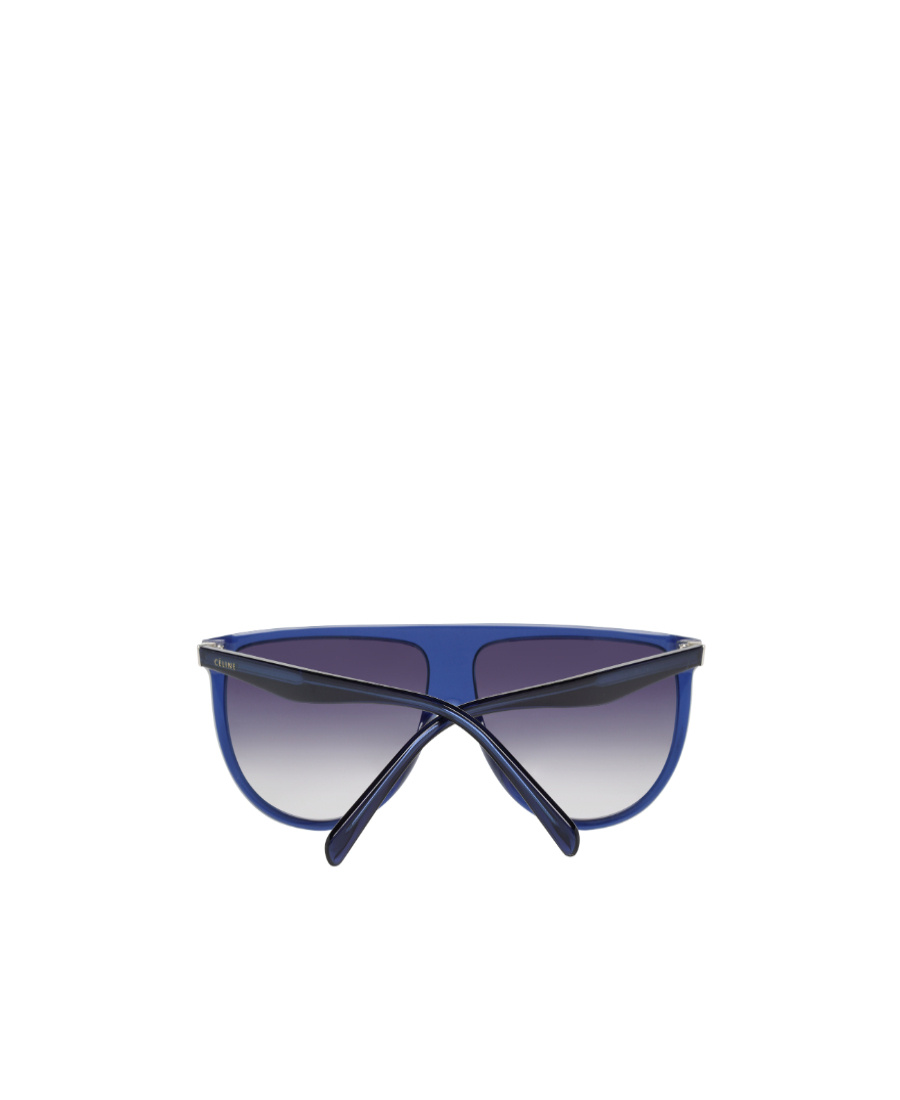 Celine Logo Logo Sunglasses In Blue