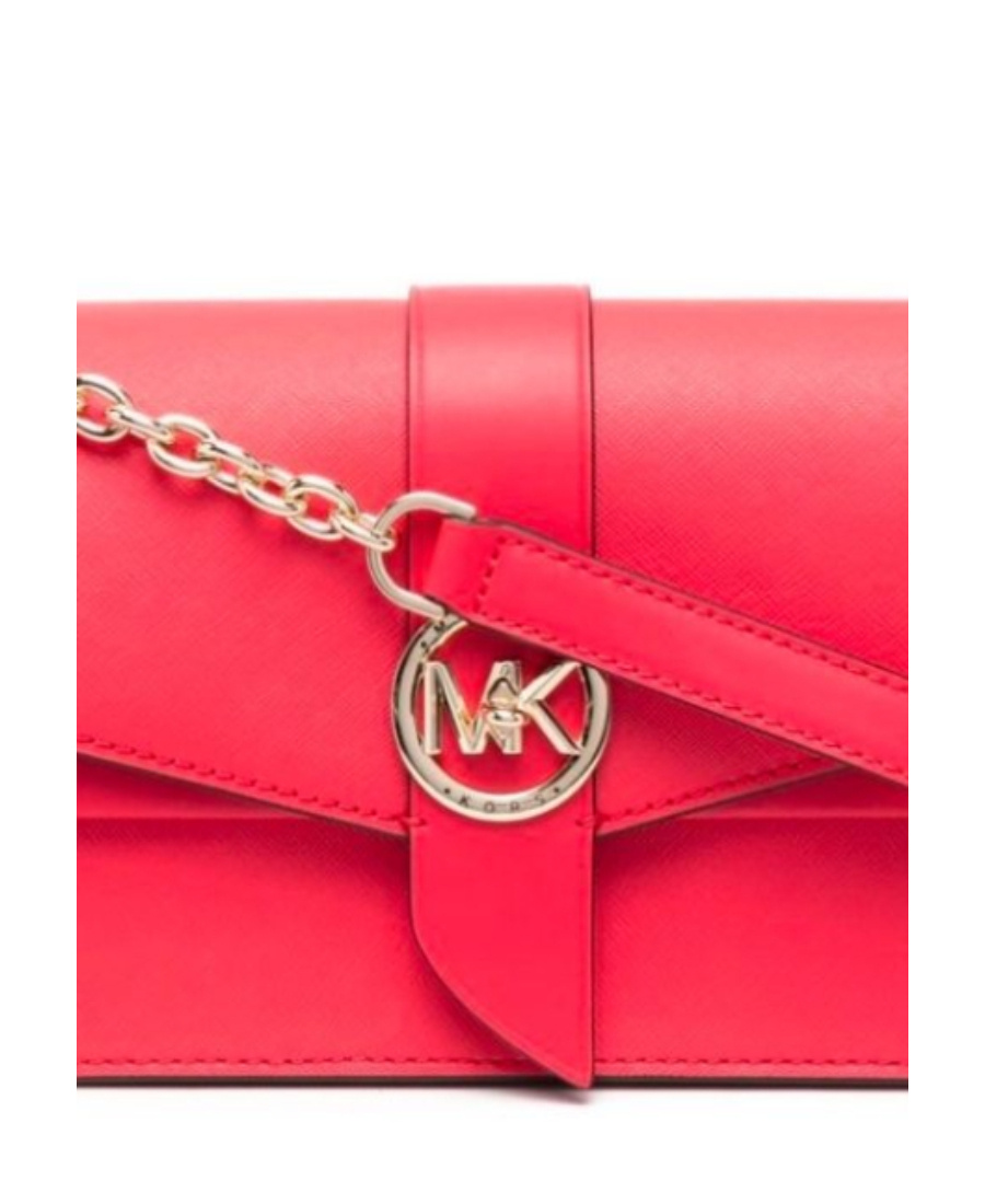 Michael Michael Kors Greenwich Leather Crossbody Bag In Red