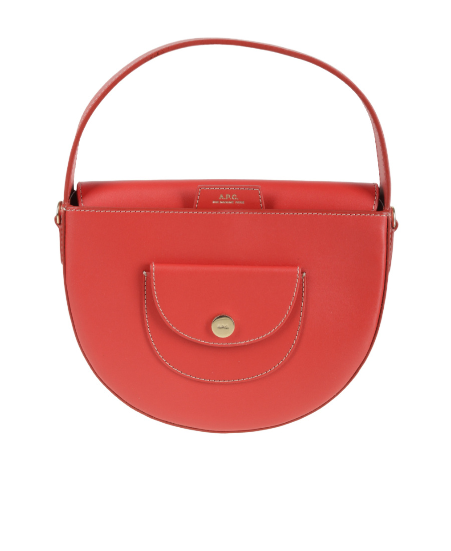 Apc A.p.c. Le Pocket Small Tote Bag In Red