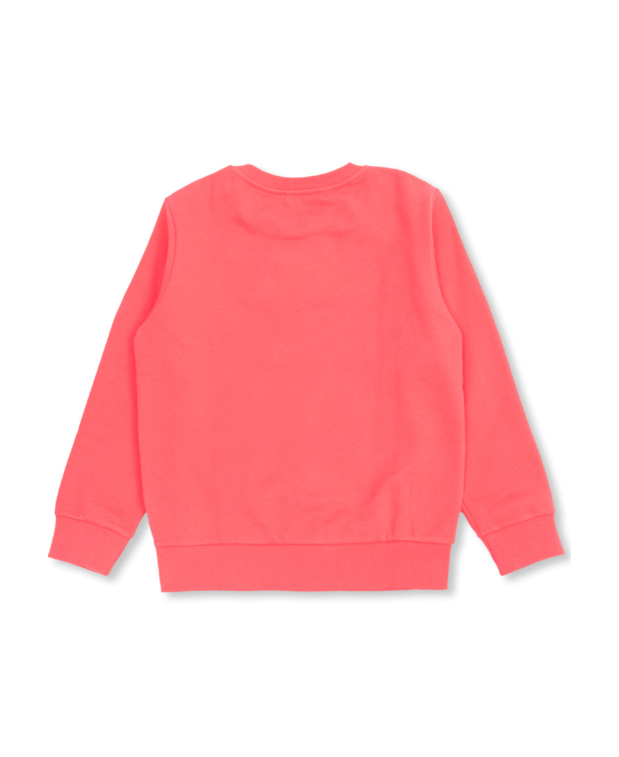 Balmain Logo-embellished Cotton Sweatshirt In Pink