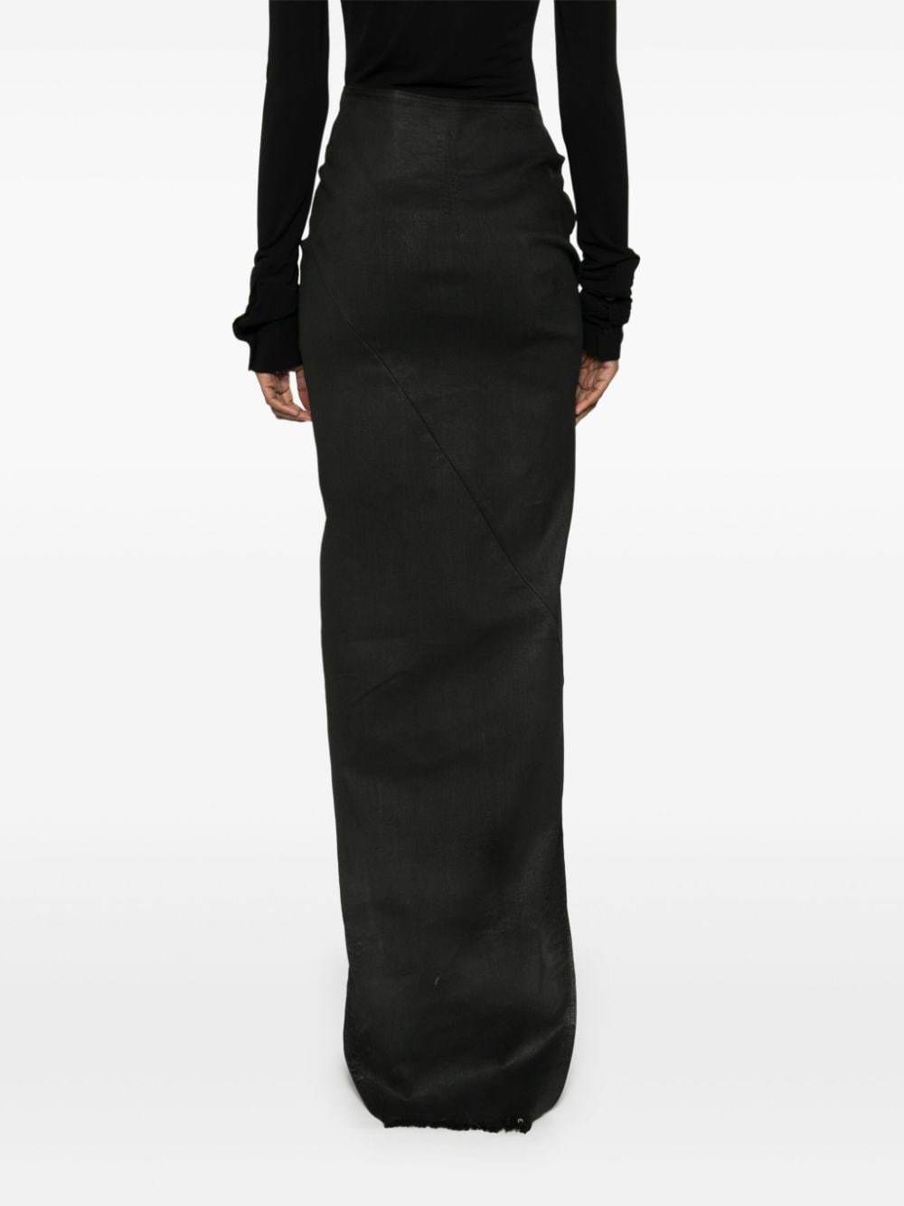 Shop Rick Owens Drkshdw Edfu Maxi Skirt In Black