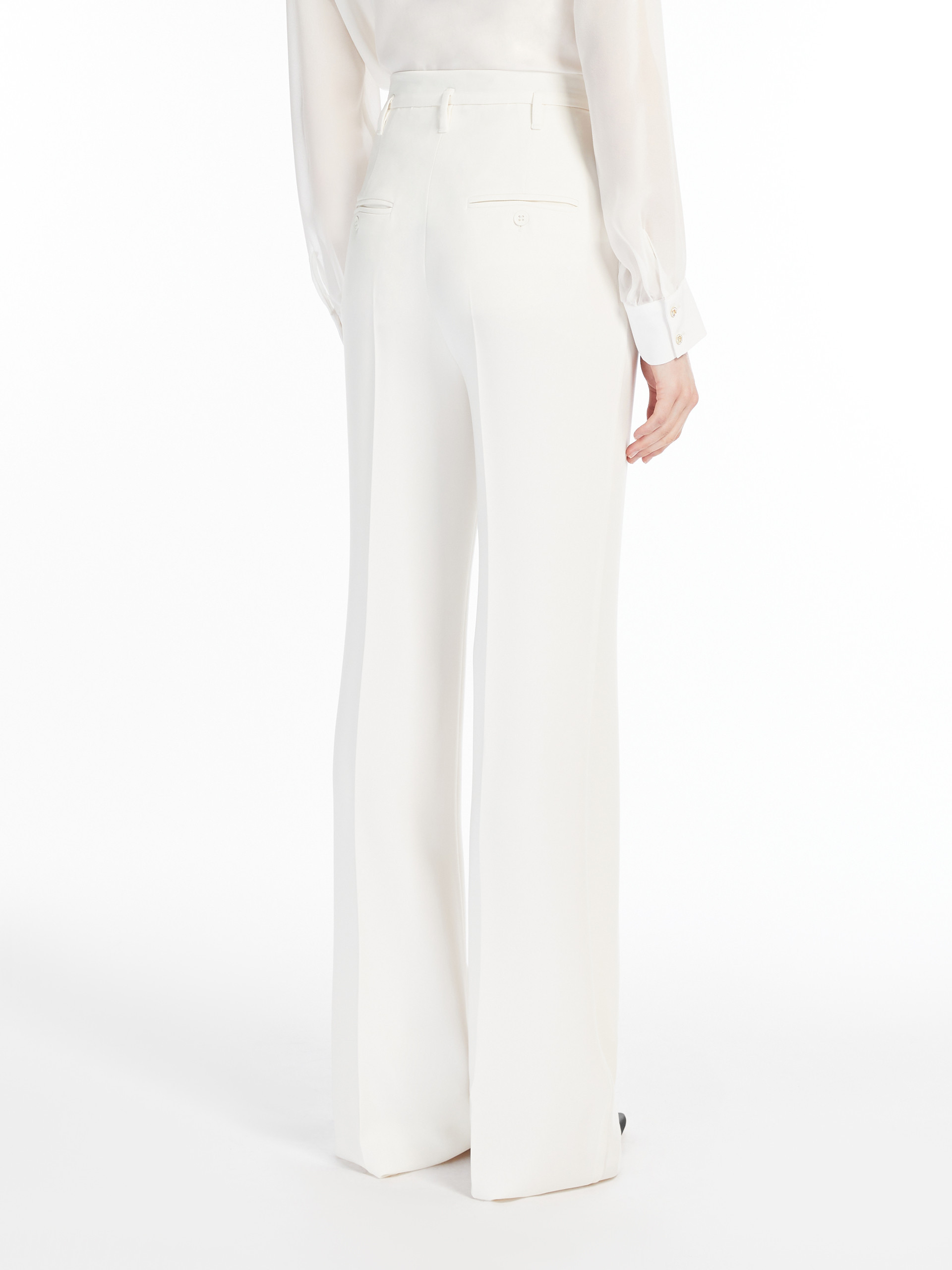 Max Mara Belt-loop Casual Pants In White
