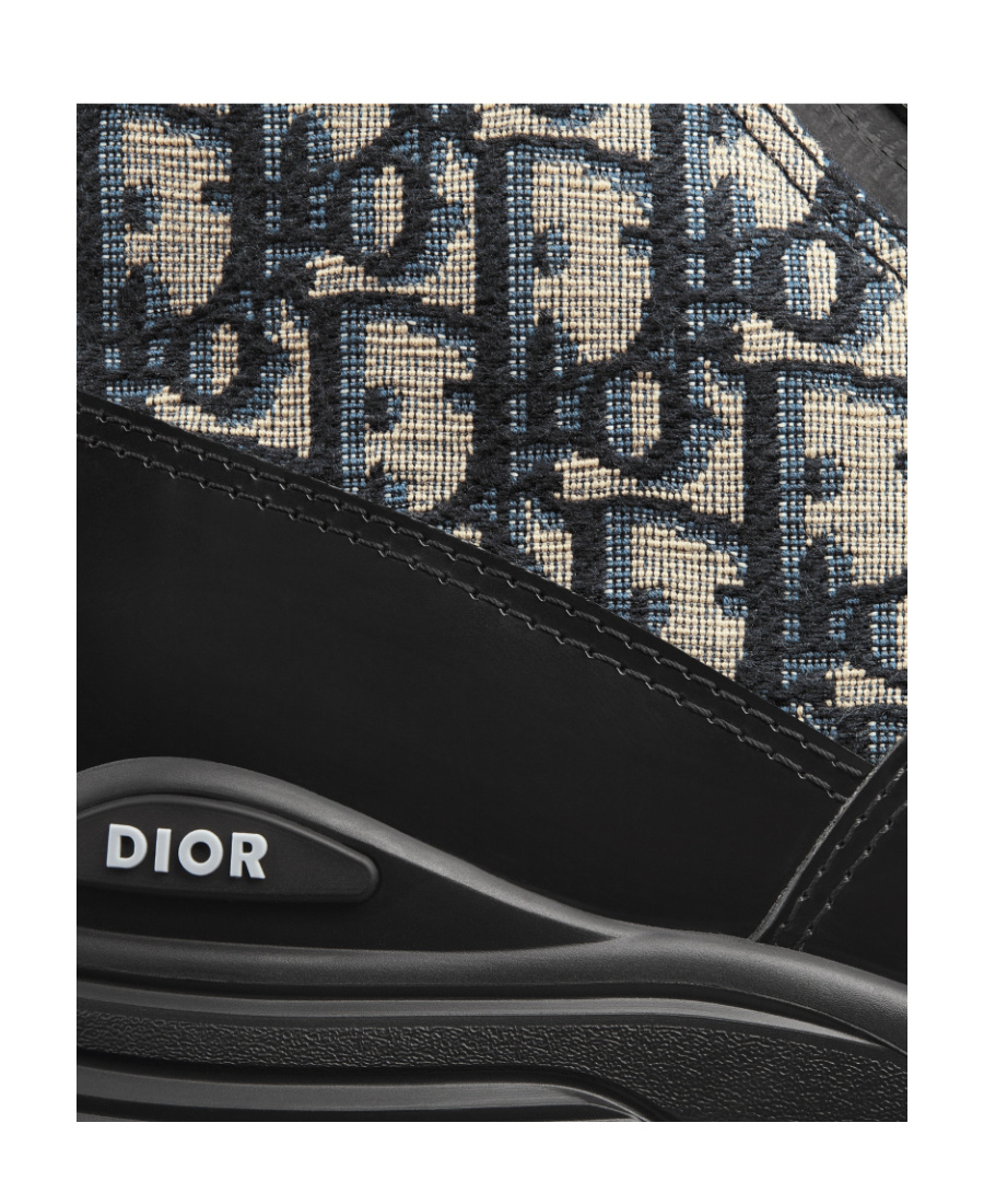 DIOR DIOR HOMME MONOGRAMMED LACE-UP BOOTS 