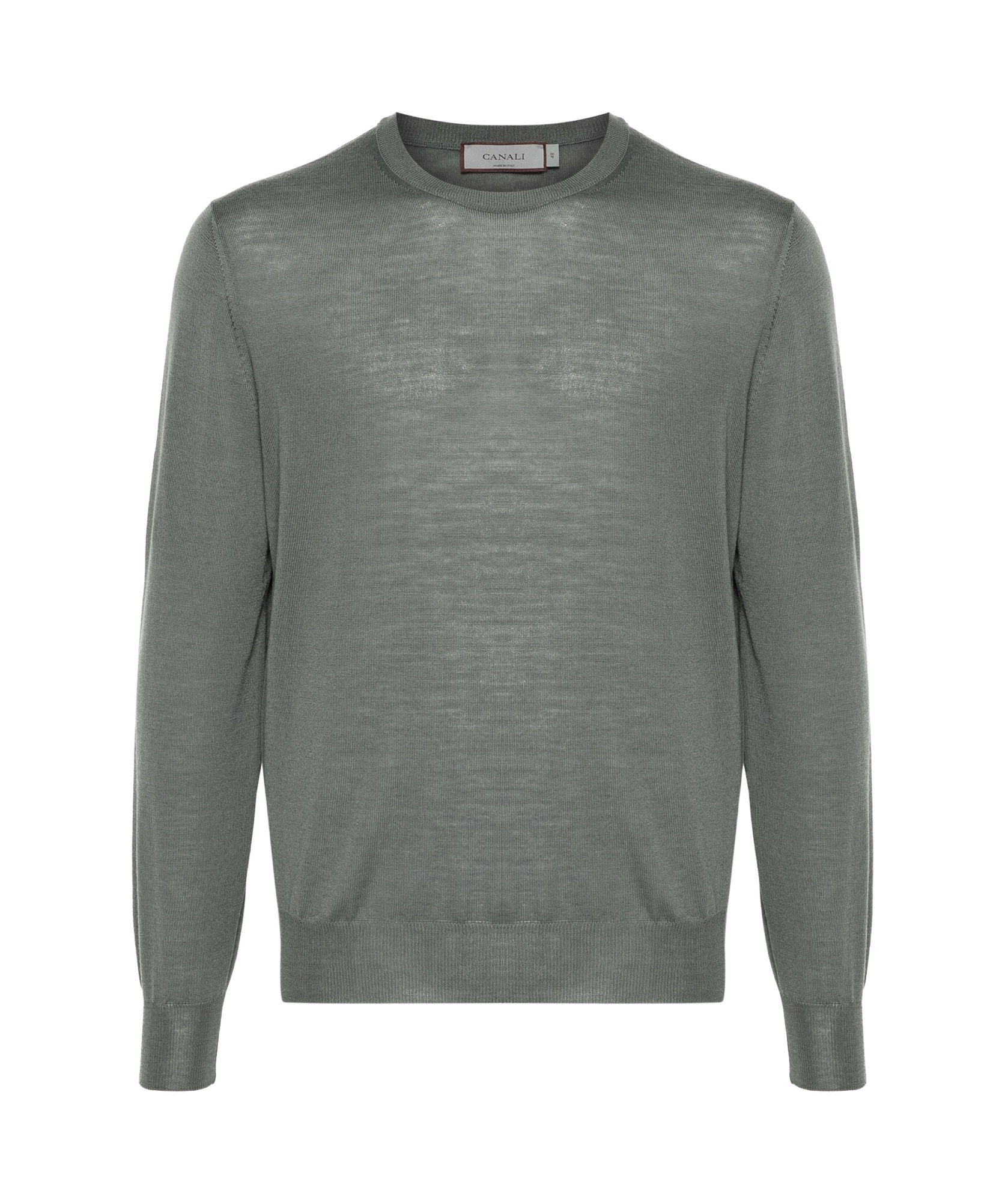 Canali Merino Wool Sweater In Gray